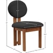 Meridian Furniture Napa Black Boucle Fabric Dining Chair (Set of 6)