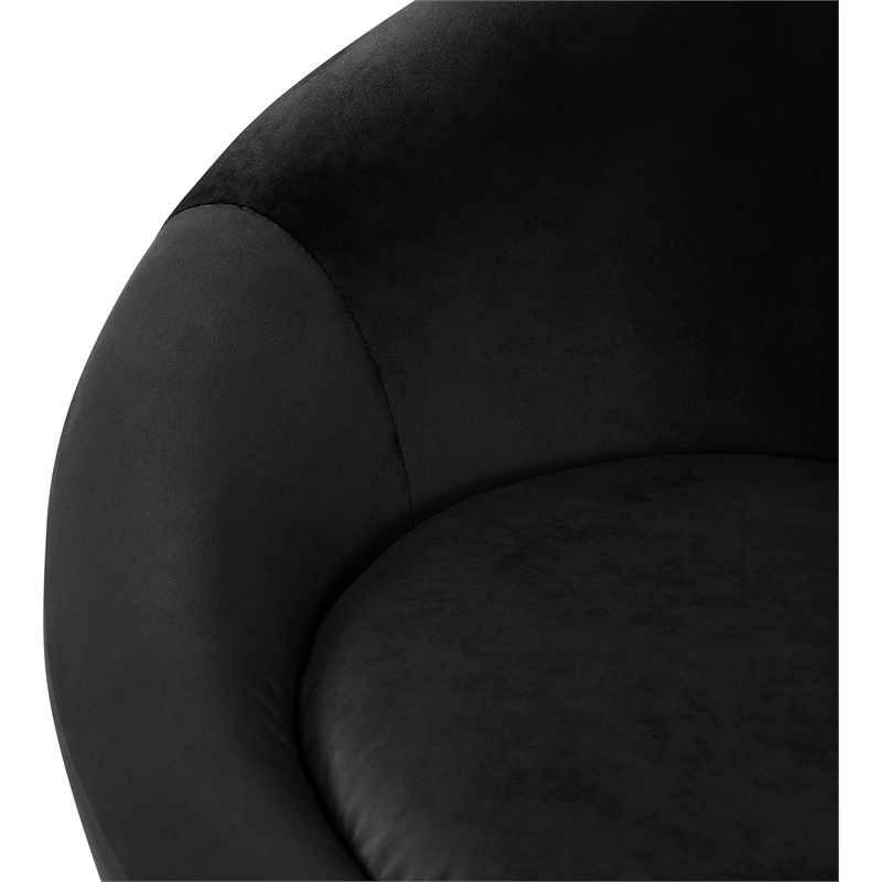 Meridian Furniture Tristan Black Velvet Accent Chair
