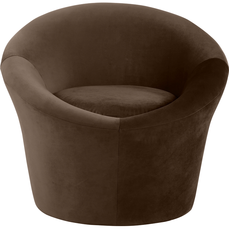 Meridian Furniture Tristan Brown Velvet Accent Chair