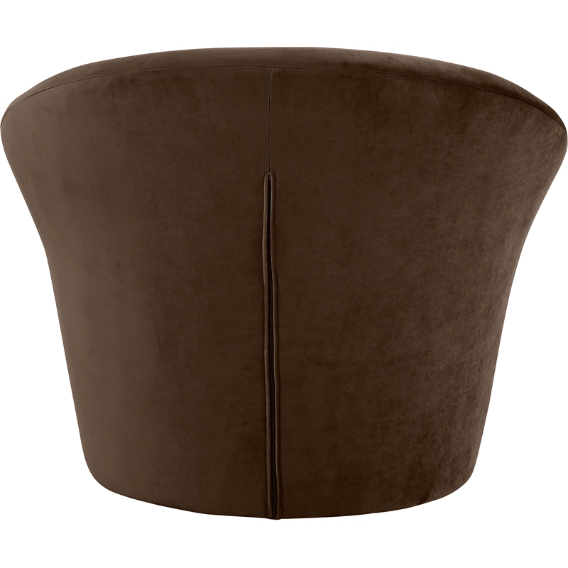Meridian Furniture Tristan Brown Velvet Accent Chair