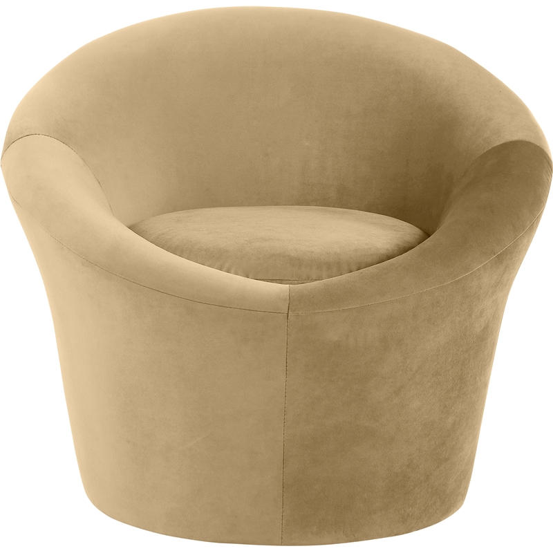 Meridian Furniture Tristan Camel Velvet Accent Chair
