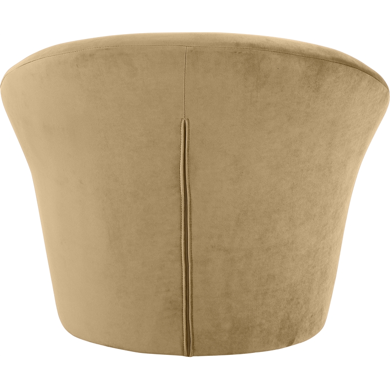 Meridian Furniture Tristan Camel Velvet Accent Chair