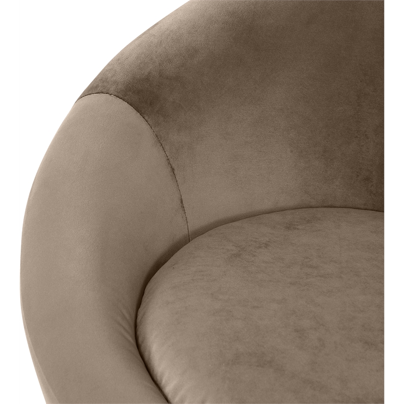 Meridian Furniture Tristan Taupe Velvet Accent Chair
