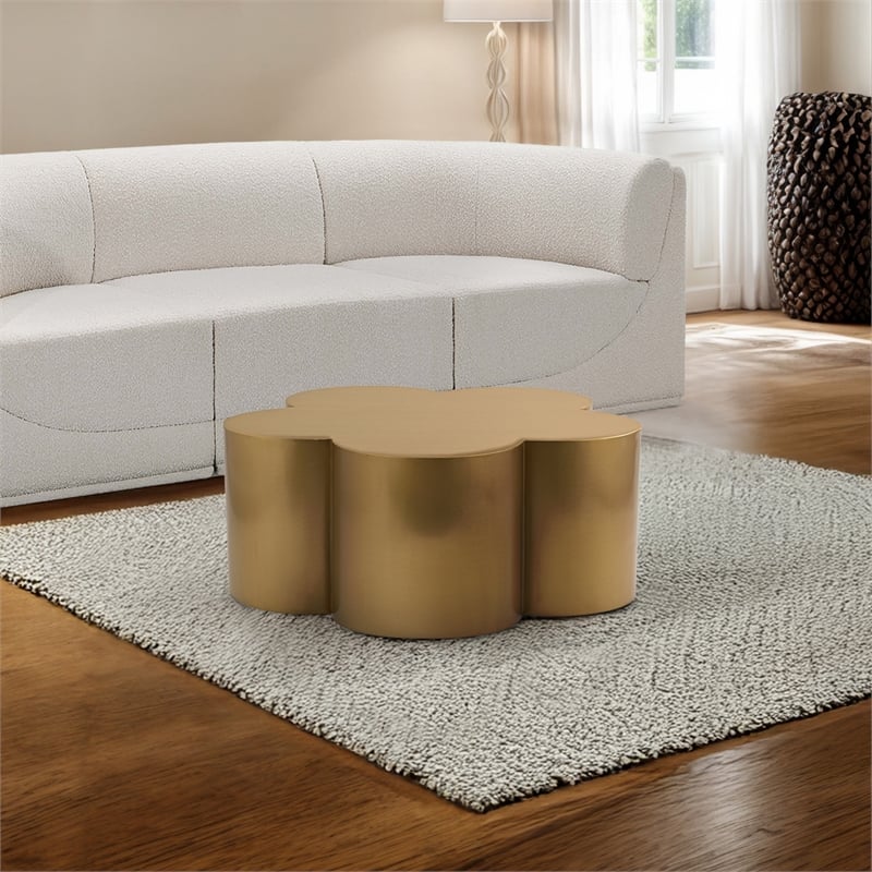 Meridian Furniture Lucky Gold Iron Coffee Table