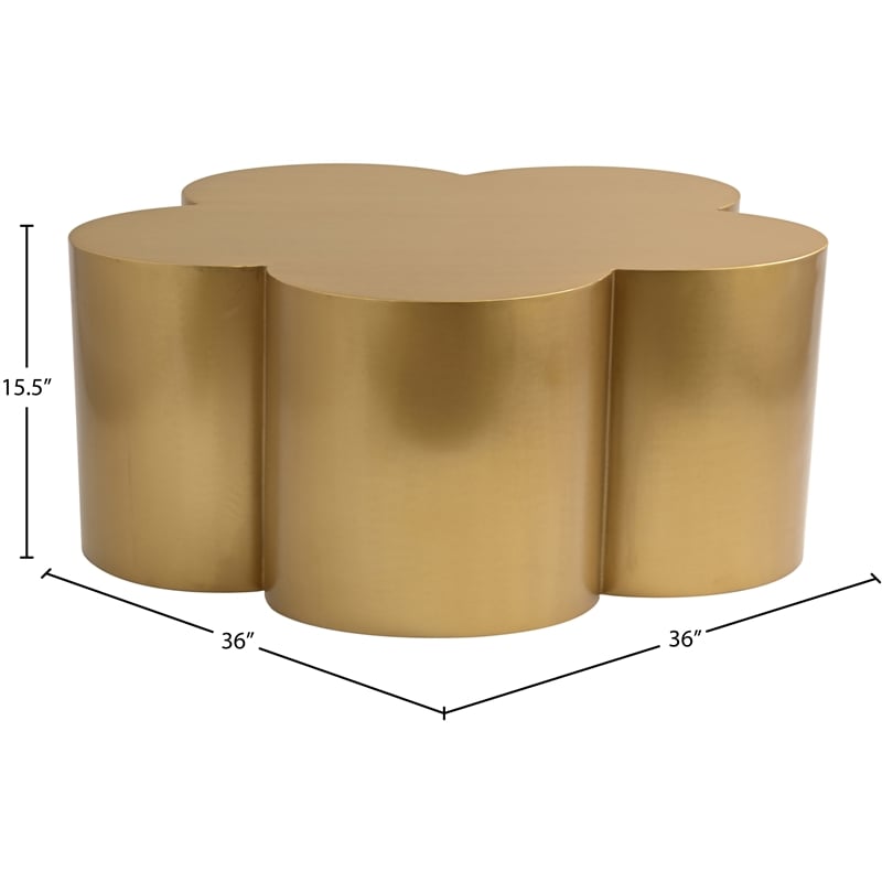 Meridian Furniture Lucky Gold Iron Coffee Table