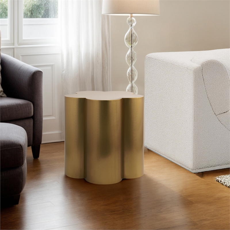 Meridian Furniture Lucky Gold Iron End Table