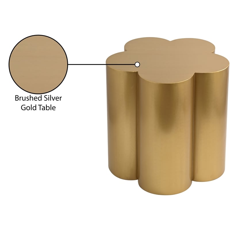 Meridian Furniture Lucky Gold Iron End Table