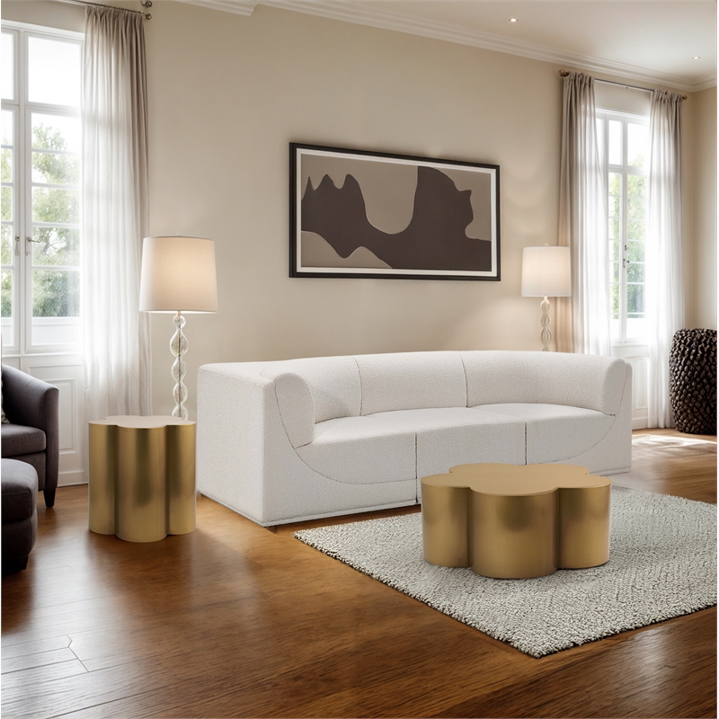 Meridian Furniture Lucky Gold Iron End Table