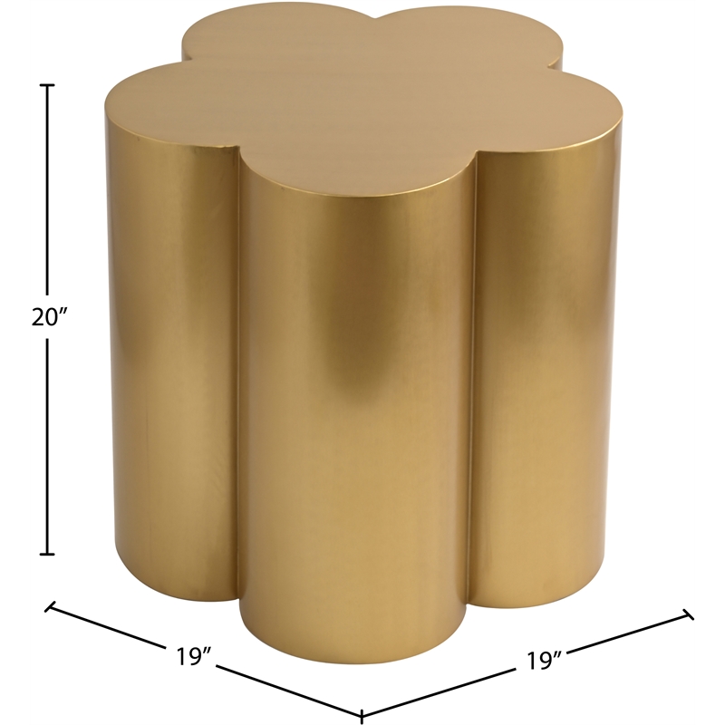 Meridian Furniture Lucky Gold Iron End Table