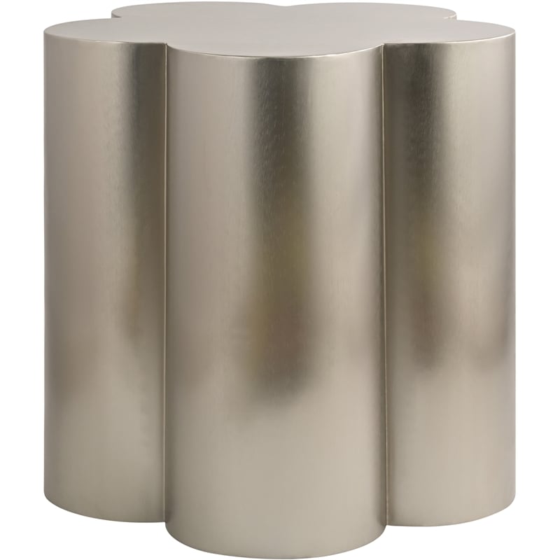 Meridian Furniture Lucky Silver Iron End Table