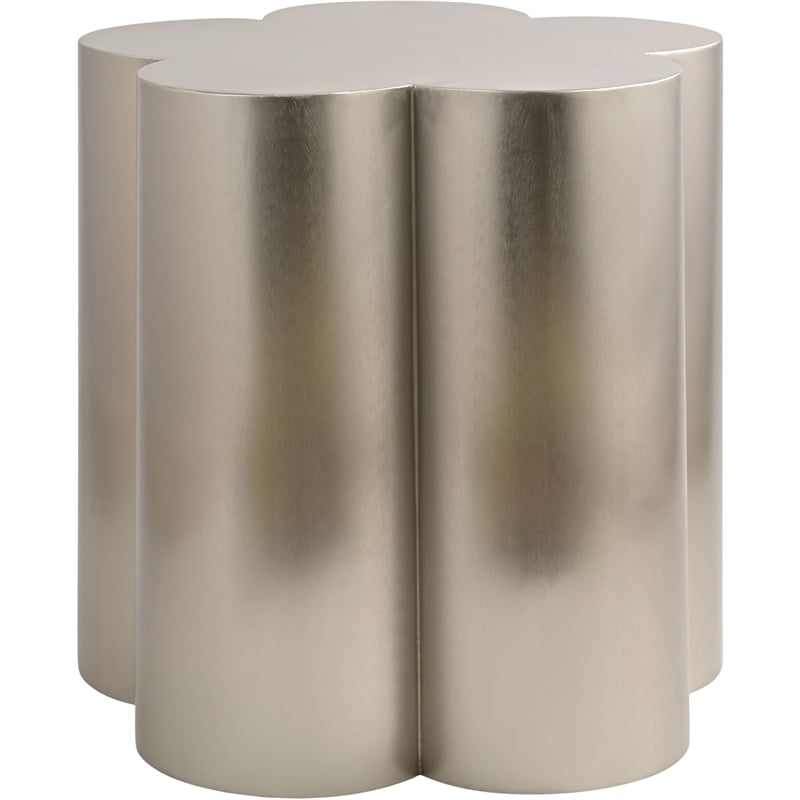 Meridian Furniture Lucky Silver Iron End Table