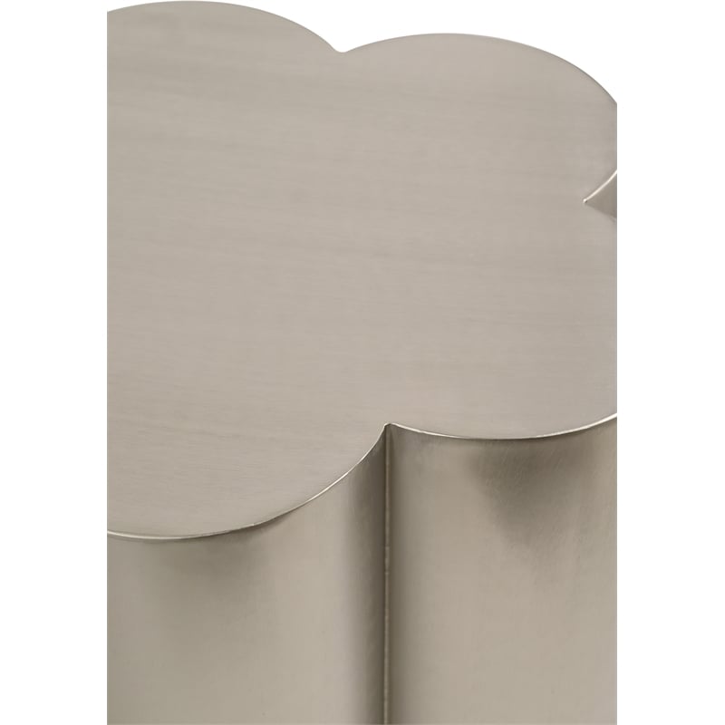 Meridian Furniture Lucky Silver Iron End Table