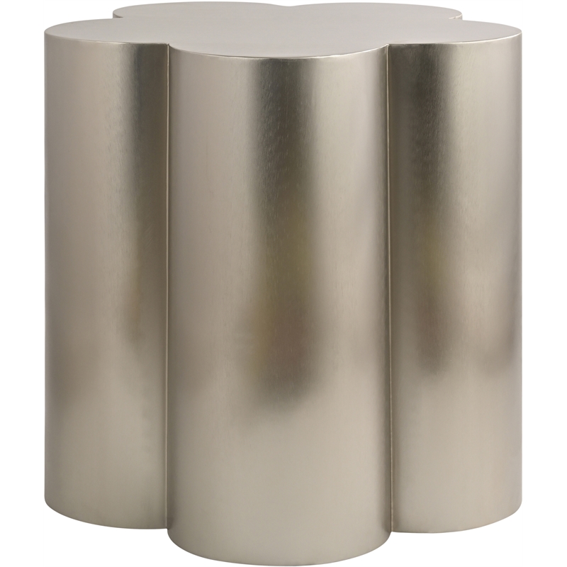 Meridian Furniture Lucky Silver Iron End Table