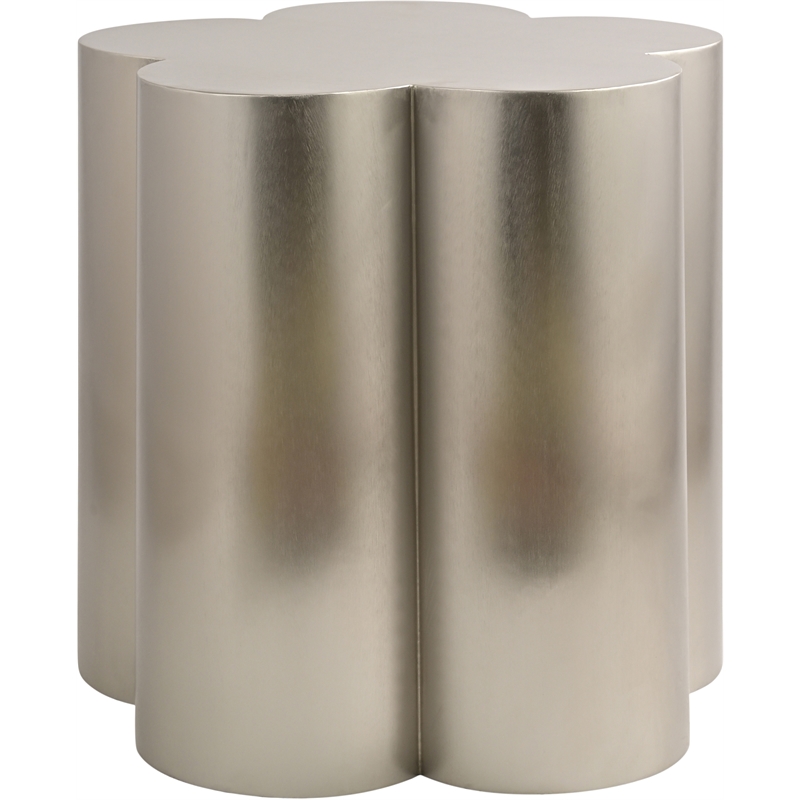 Meridian Furniture Lucky Silver Iron End Table