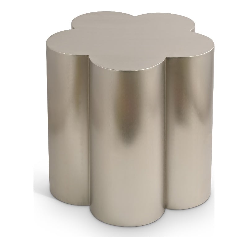 Meridian Furniture Lucky Silver Iron End Table