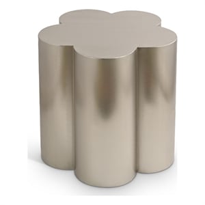 Meridian Furniture Lucky Silver Iron End Table