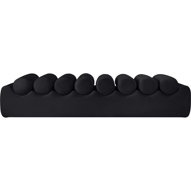 Meridian Furniture Rumble Black Vegan Leather Bench