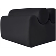 Meridian Furniture Rumble Black Vegan Leather Bench