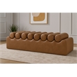 Meridian Furniture Rumble Brown Vegan Leather Bench