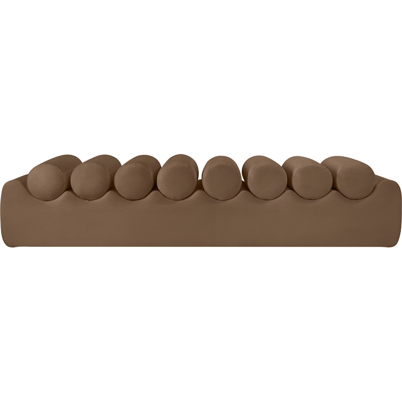 Meridian Furniture Rumble Brown Vegan Leather Bench