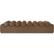 Meridian Furniture Rumble Brown Vegan Leather Bench