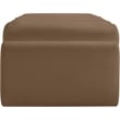 Meridian Furniture Rumble Brown Vegan Leather Bench
