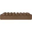 Meridian Furniture Rumble Brown Vegan Leather Bench
