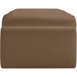 Meridian Furniture Rumble Brown Vegan Leather Bench