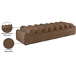 Meridian Furniture Rumble Brown Vegan Leather Bench