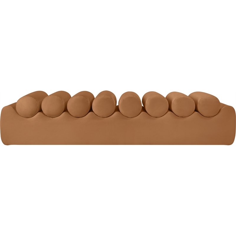 Meridian Furniture Rumble Cognac Vegan Leather Bench