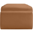 Meridian Furniture Rumble Cognac Vegan Leather Bench