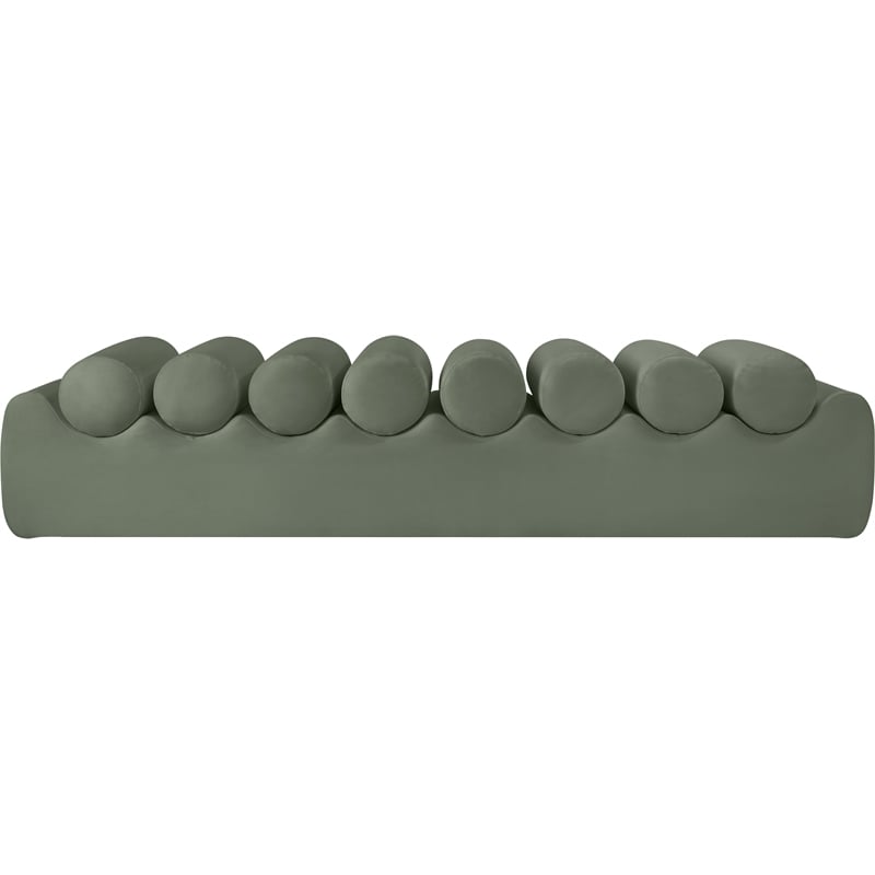 Meridian Furniture Rumble Green Vegan Leather Bench