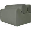 Meridian Furniture Rumble Green Vegan Leather Bench