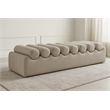 Meridian Furniture Rumble Taupe Vegan Leather Bench