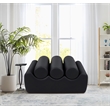 Meridian Furniture Rumble Black Vegan Leather Bench