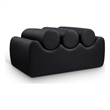 Meridian Furniture Rumble Black Vegan Leather Bench