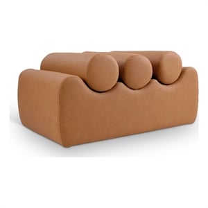 Meridian Furniture Rumble Cognac Vegan Leather Bench