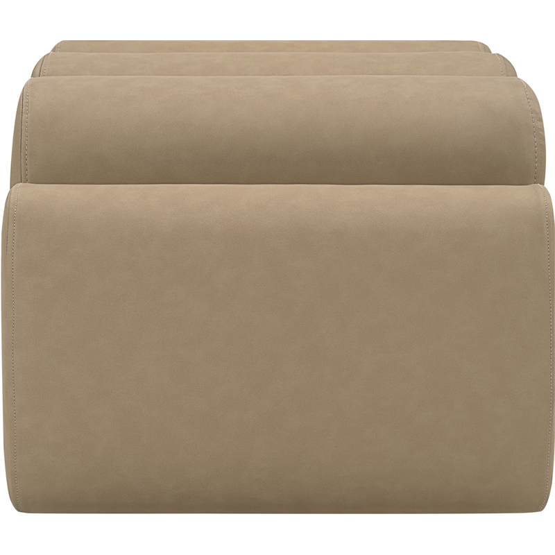 Meridian Furniture Rumble Tan Vegan Leather Bench