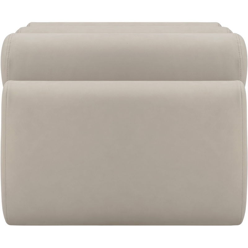 Meridian Furniture Rumble Taupe Vegan Leather Bench