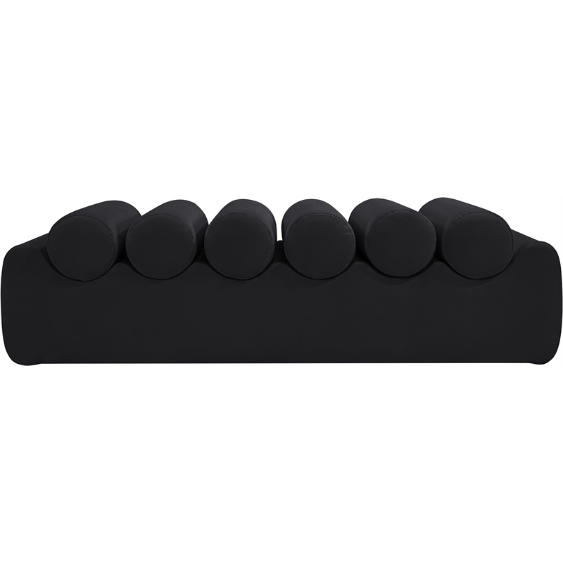 Meridian Furniture Rumble Black Vegan Leather Bench