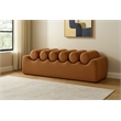 Meridian Furniture Rumble Brown Vegan Leather Bench