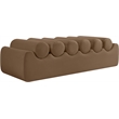 Meridian Furniture Rumble Brown Vegan Leather Bench