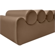 Meridian Furniture Rumble Brown Vegan Leather Bench