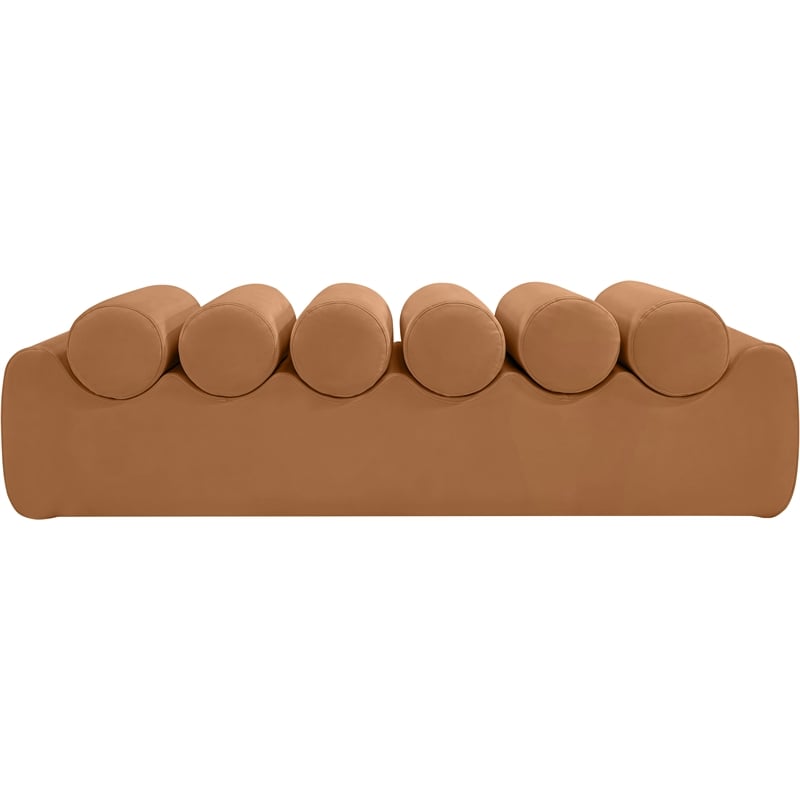 Meridian Furniture Rumble Cognac Vegan Leather Bench