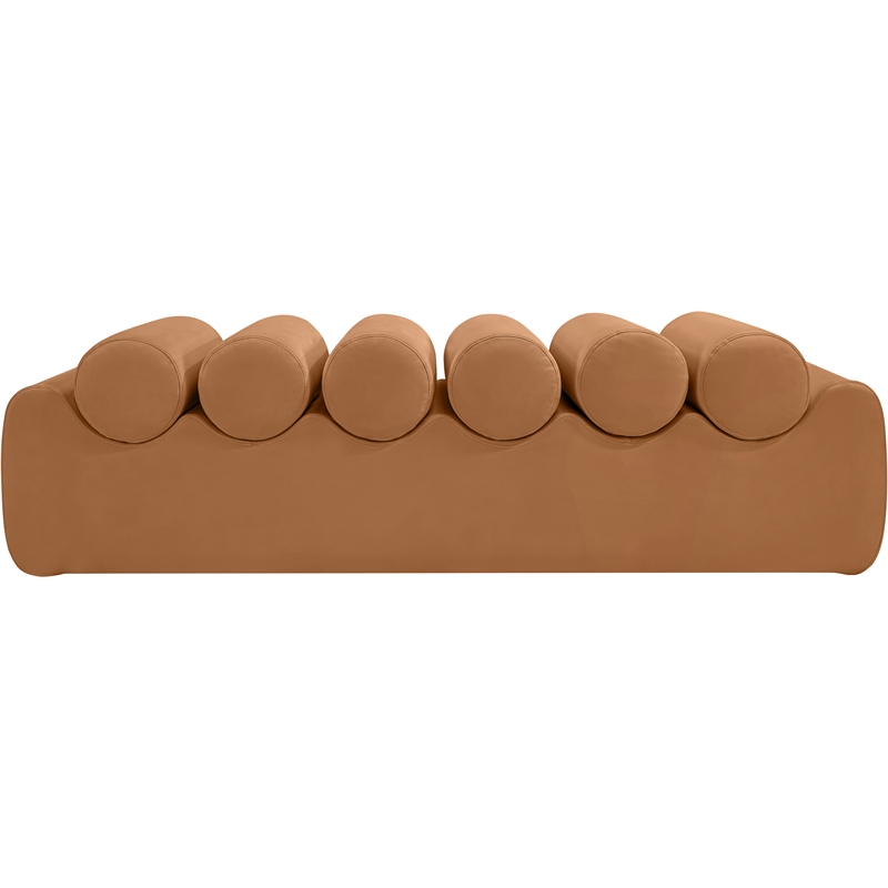 Meridian Furniture Rumble Cognac Vegan Leather Bench