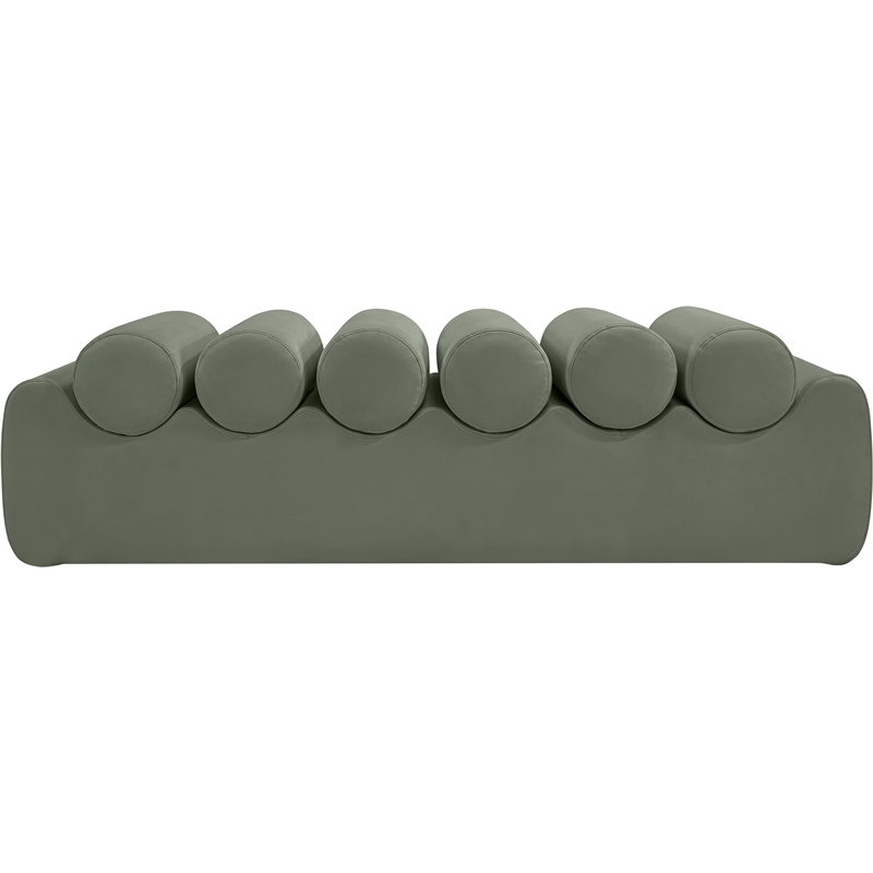 Meridian Furniture Rumble Green Vegan Leather Bench