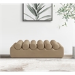 Meridian Furniture Rumble Tan Vegan Leather Bench