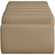 Meridian Furniture Rumble Tan Vegan Leather Bench