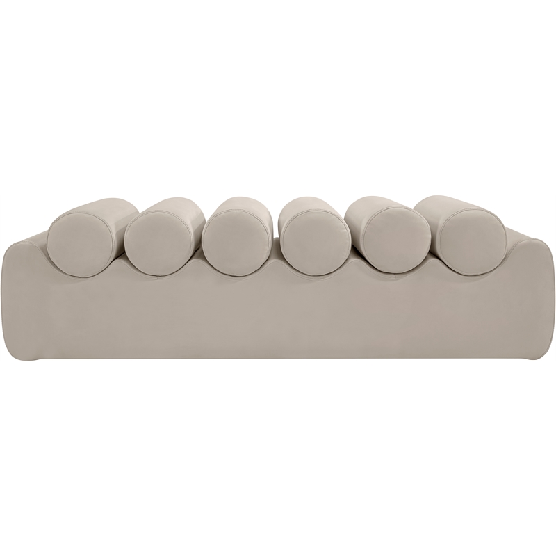 Meridian Furniture Rumble Taupe Vegan Leather Bench