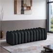 Meridian Furniture Atticus Black Vegan Leather Bench